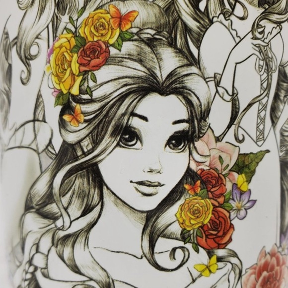 Disney Princesses Animators Clear Glass Mug – 17.5 oz - Picture 9 of 13